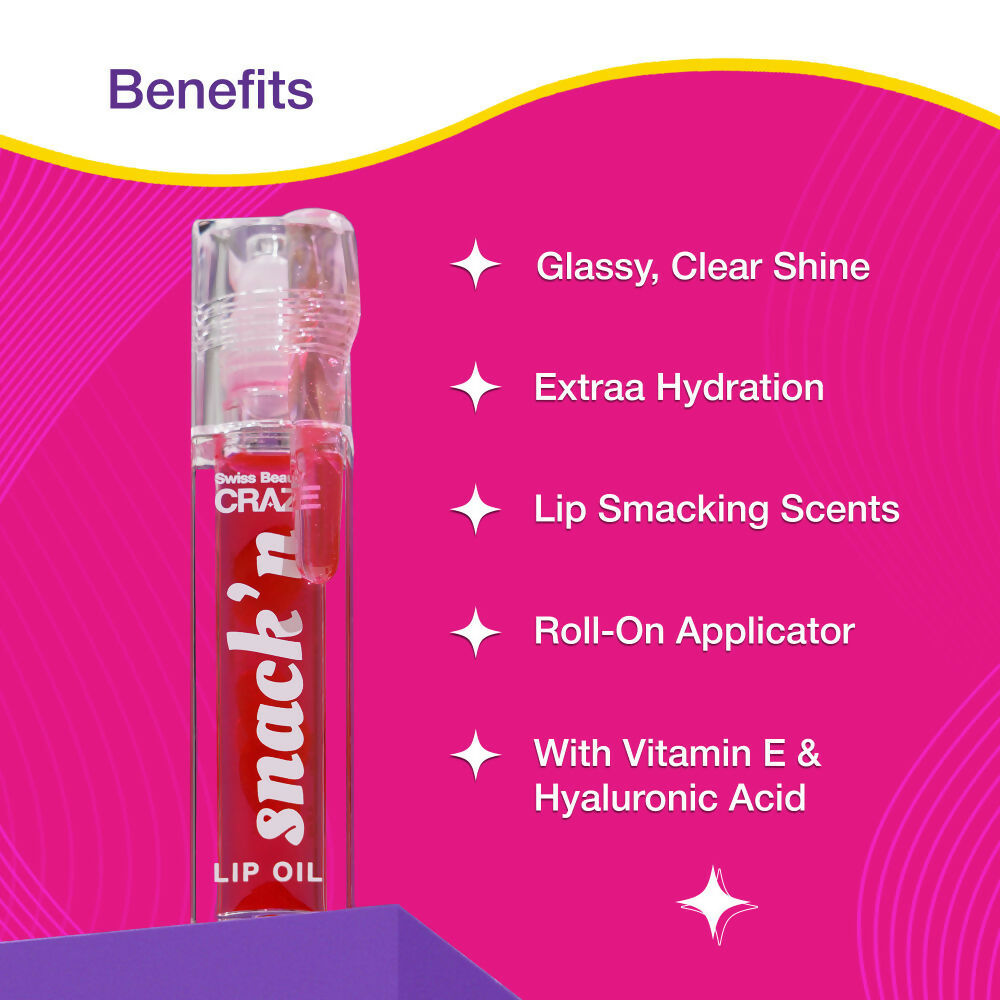 Swiss Beauty Craze Snack'N Nourishing Lip Oil - 4. Pumpkin Pie