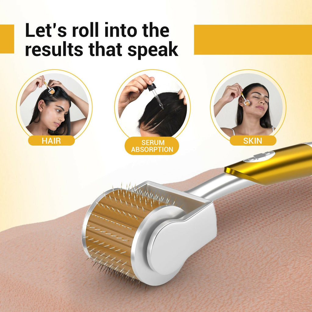 Sotrue Derma Roller Professional For Hair Growth 1 Mm With 192 Stainless Steel Needles