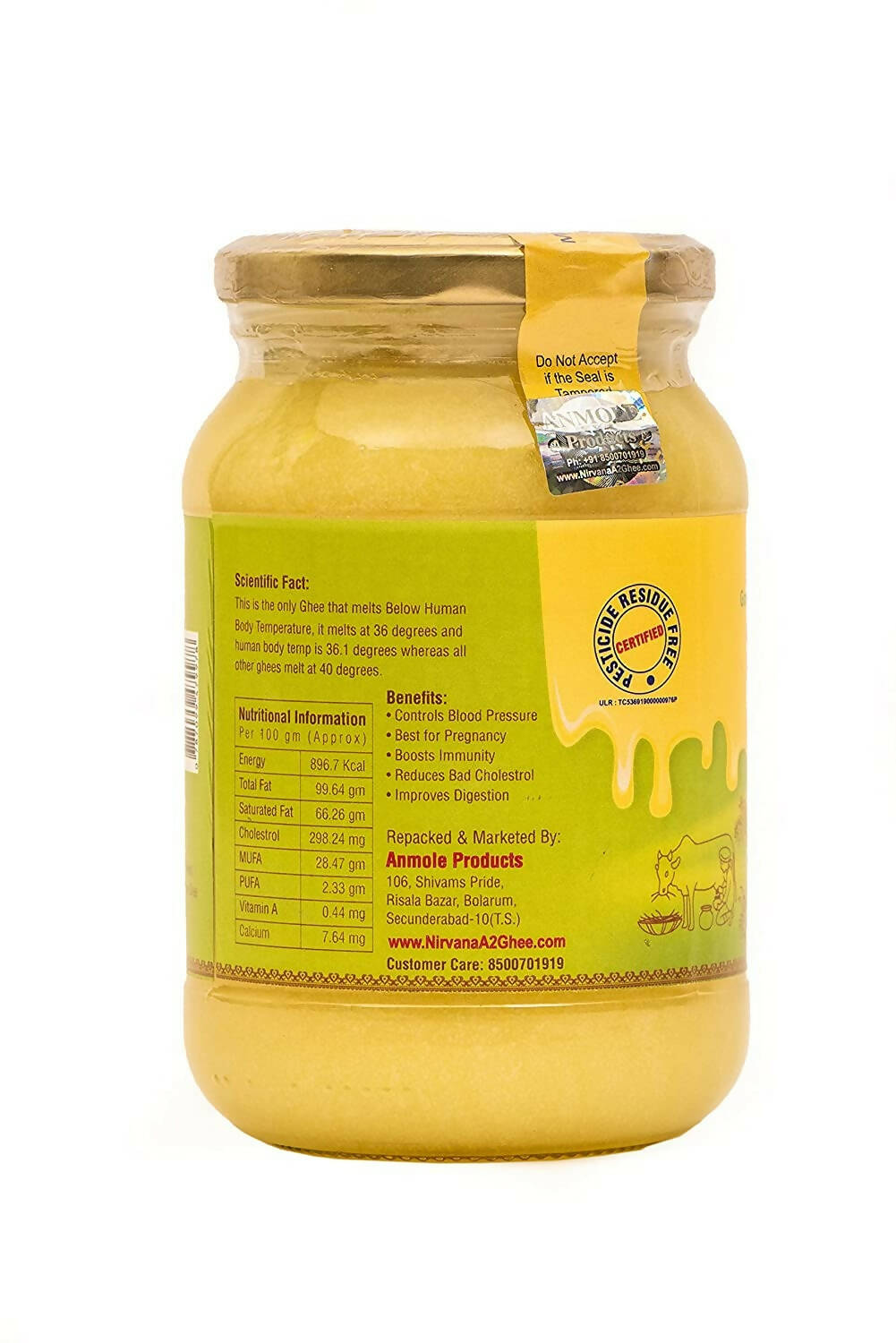 Gowshala's Nirvana A2 Desi Cow Ghee | Made From A2 Desi Cow's Milk | Premium Desi Ghee