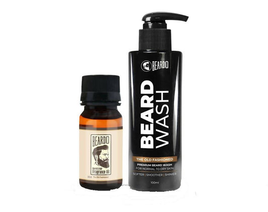 Beardo The Old Fashioned Beard Oil & Beard Wash Combo