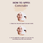 Glam21 Ultra HD Liquid Concealer for HD Finish - Medium Warm