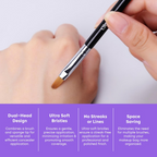 Gleva Concealer Brush Under Eye Mini Dual