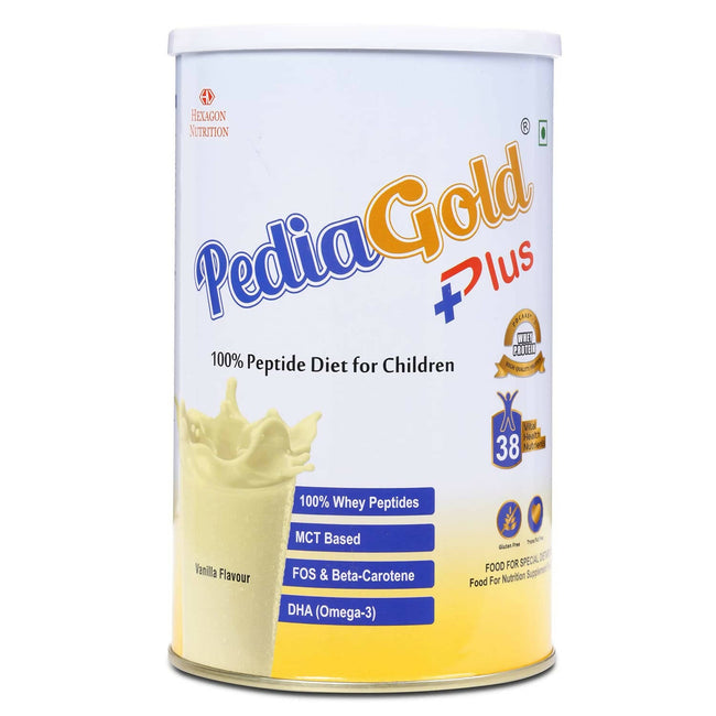 PediaGold Plus 100% Peptide Diet for Children - Vanilla Flavor Hover Image