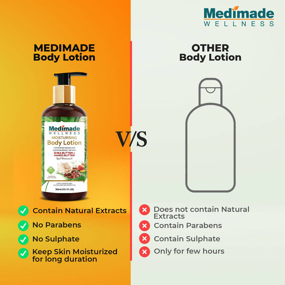 Medimade Wellness Moisturising Body Lotion With Shea Butter & Mango Butter