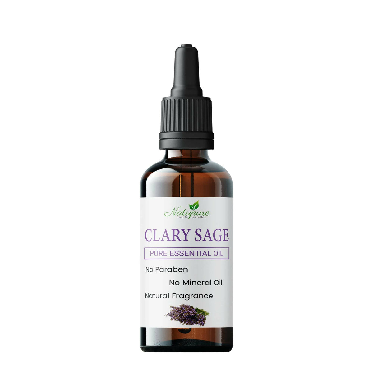 Natupure Clary Sage Essential Oil for Aromatherapy, Skin and Hair