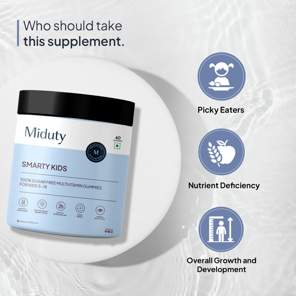 Miduty by Palak Notes Smarty Kids Multivitamin Gummies