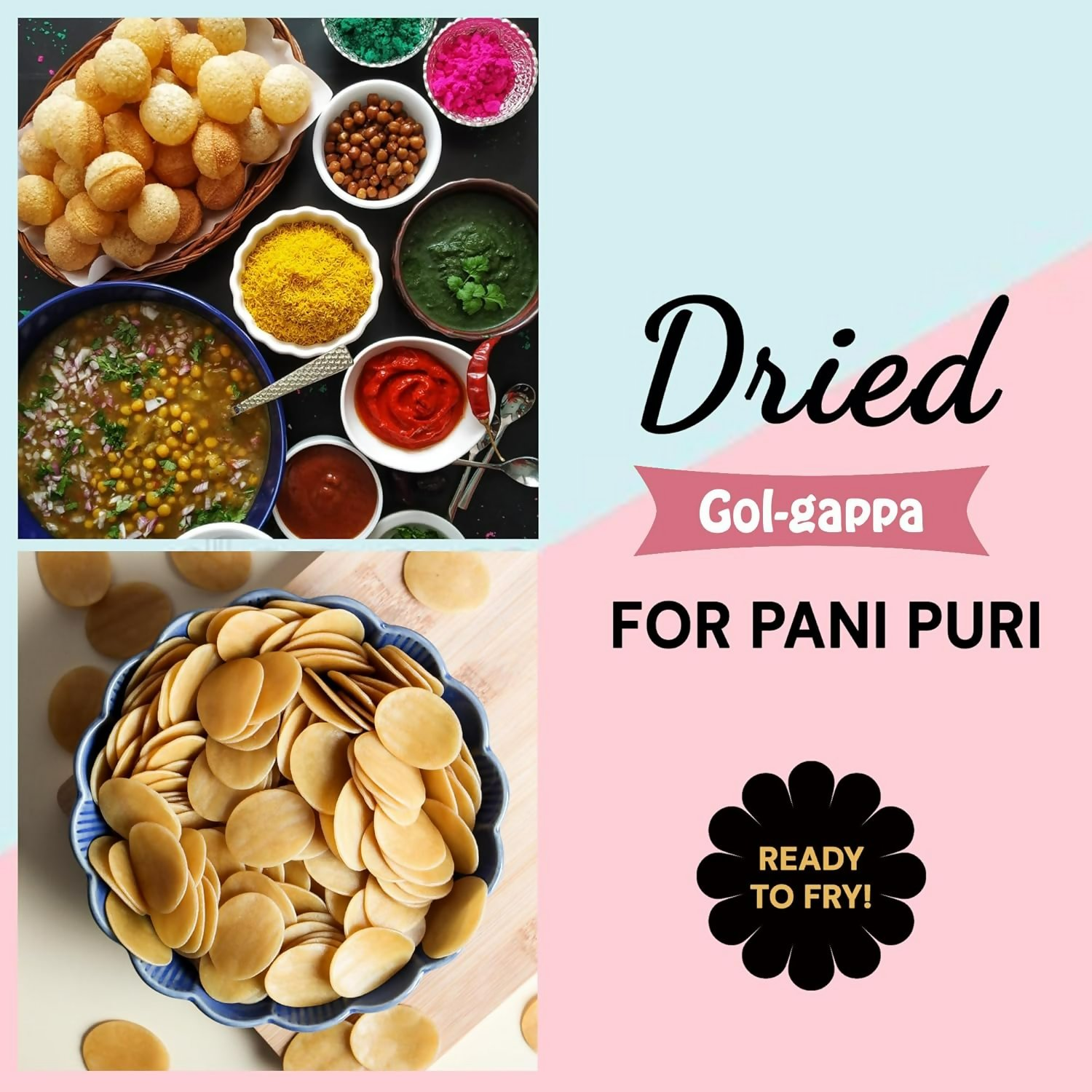Urban Platter Pani Puri Golgappa Pellets Ready-To-Fry Or Microwave