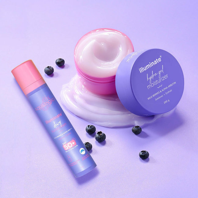 Aqualogica Skin Illuminate Duo With Illuminate Sunscreen And Hydra Gel Moisturizer Main Image