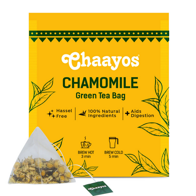 Chaayos Chamomile Green Tea Bags Hover Image