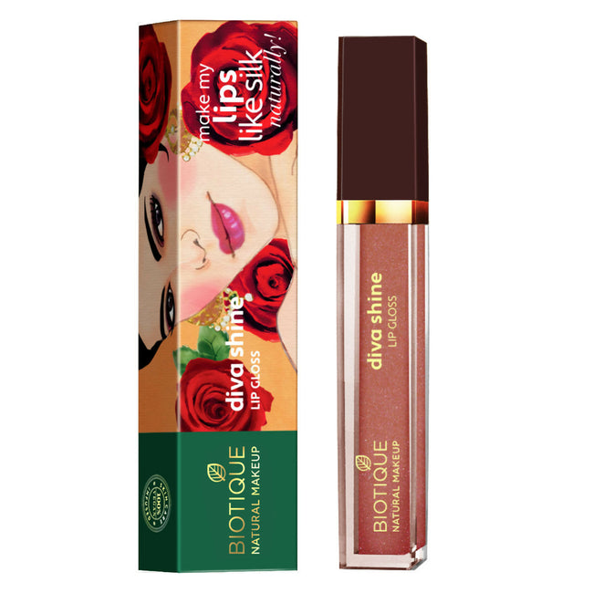 Biotique Diva Shine Lip Gloss - Naughty Nude Hover Image