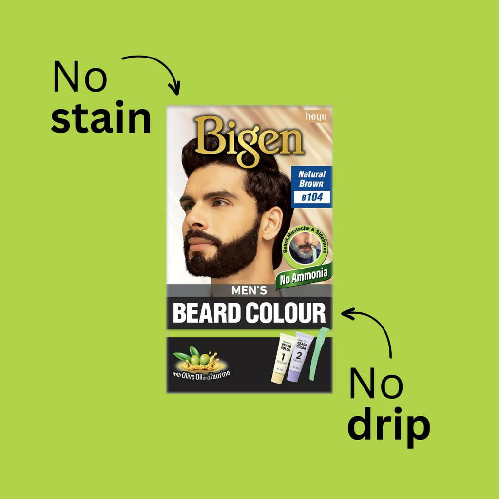 Bigen Men's Beard Color - Natural Brown B104