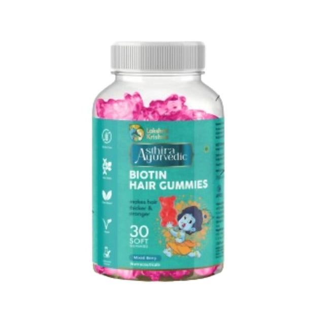 Lakshmi Krishna Naturals Biotin Hair Gummies Hover Image