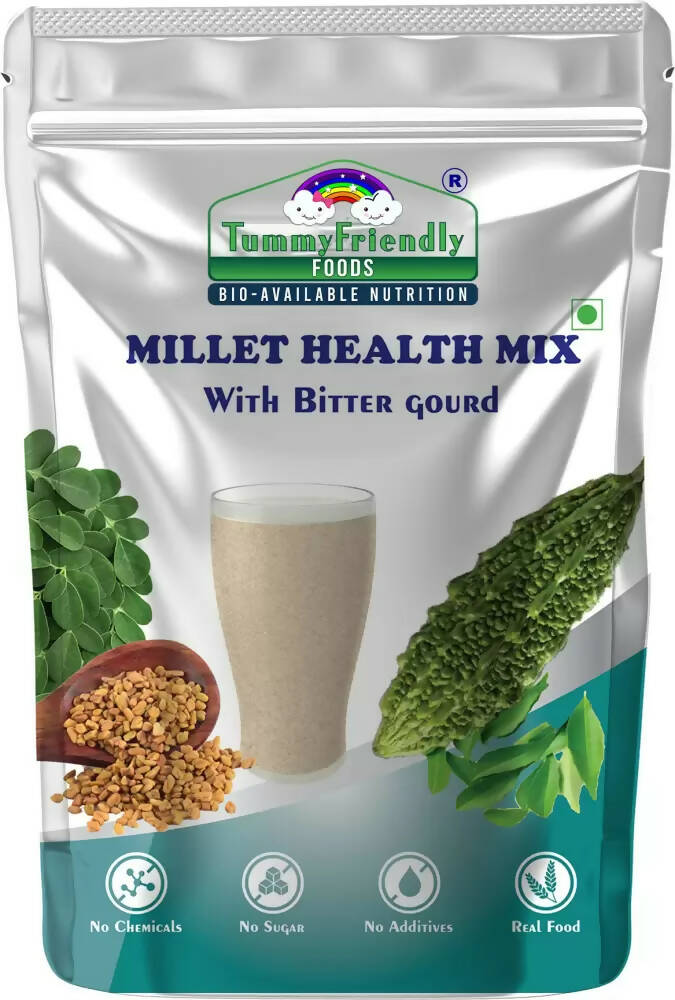 TummyFriendly Foods Organic Millet Health Mix With Bittergourd, Methi Seeds, Moringa Leaves