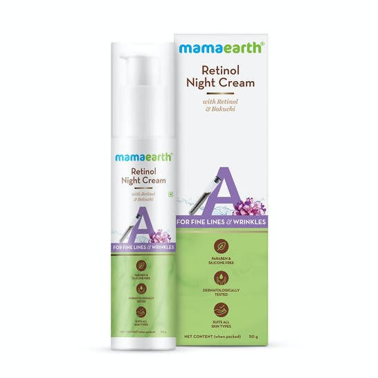 Mamaearth Retinol Night Cream with Retinol & Bakuchi Hover Image