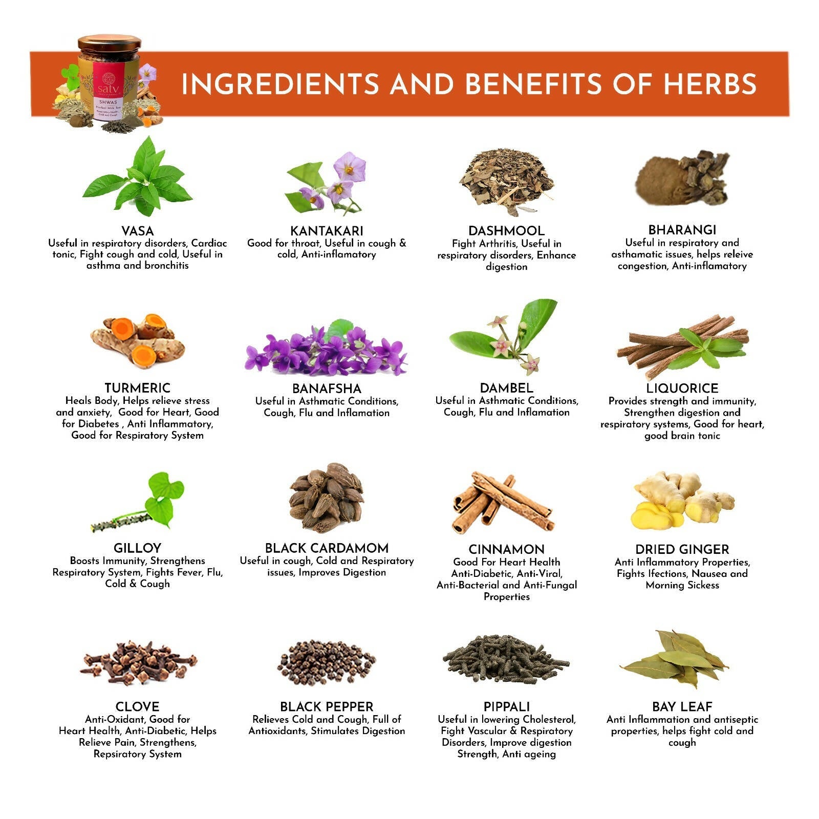 Satv Shwas Herbal Milk Tea