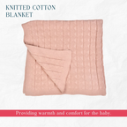 Nesta Toys Newborn Gift Set - Knitted Cotton Blanket, Penguin Plush Toy, Elephant & Car Teether