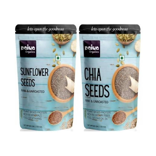 Paiya Organics Chia Seeds + Sunflower Seeds Combo Hover Image