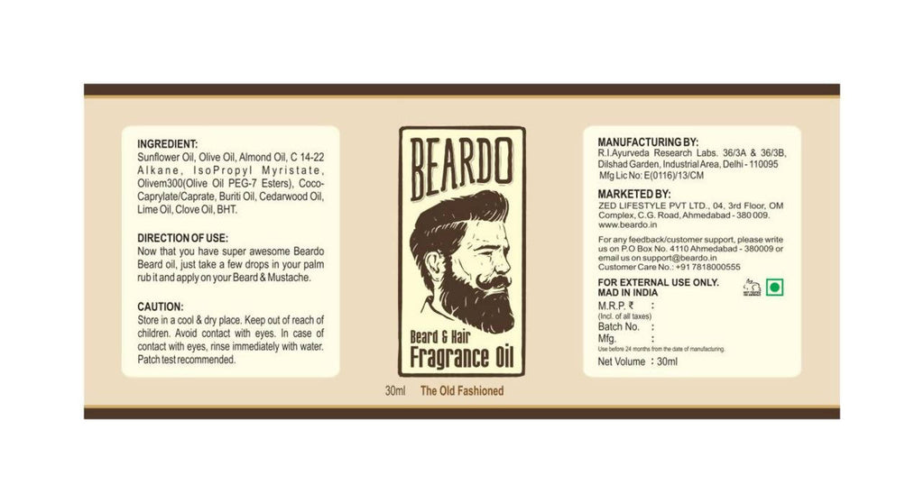 Beardo The Old Fashioned Beard Oil & Beard Wash Combo