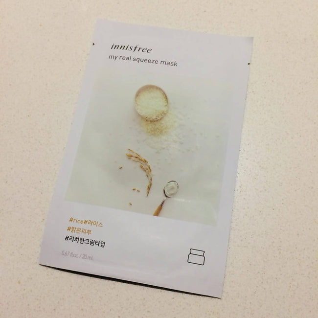 Innisfree My Real Squeeze Mask EX Rice Main Image