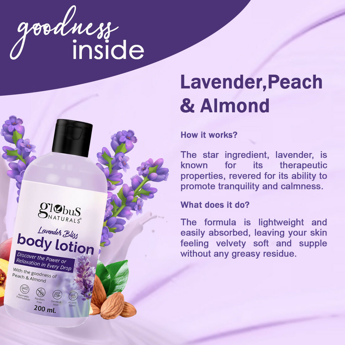 Globus Naturals Lavender Bliss Body Lotion