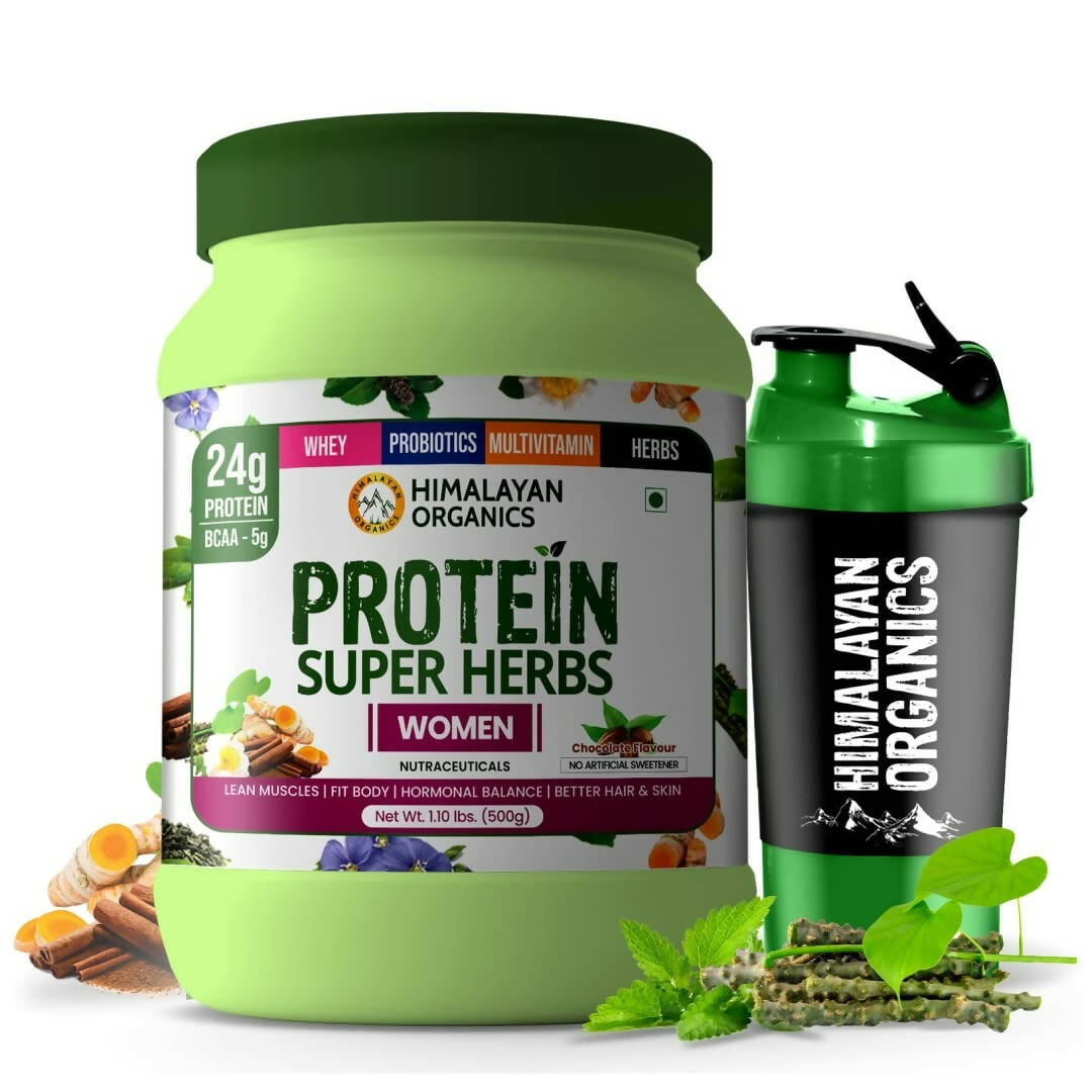 Himalayan Organics Protein Super Herbs Women Powder Chocolate Flavour