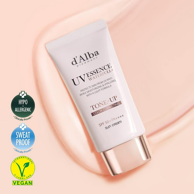 d'Alba Piedmont Italian White Truffle Waterfull Tone-Up Sunscreen Vegan Skincare Tinted Moisturizer With Spf 50+ Pa+++ Main Image