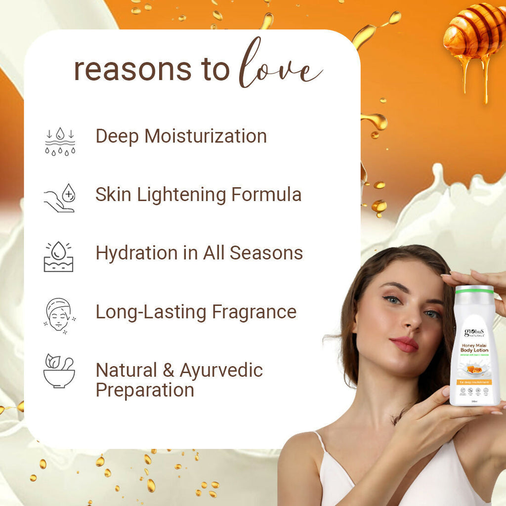 Globus Naturals Honey Malai Body Lotion