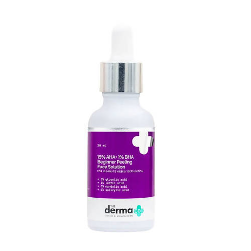 The Derma Co 15% AHA+1% BHA Beginner Peeling Face Solution Hover Image