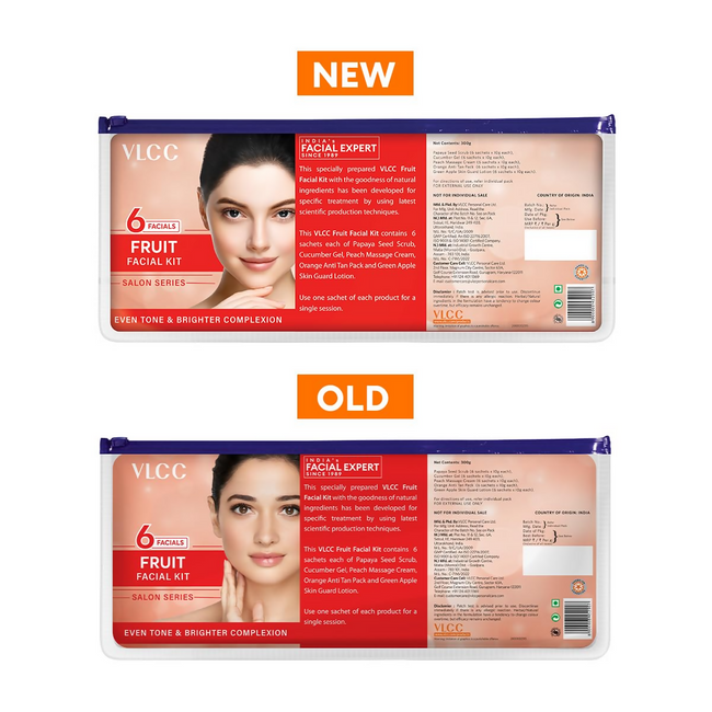 VLCC Salon Series Fruit Facial Kit - (6 Facials) For Lightens Dark Spots & Brightens Skin Tone Main Image