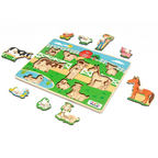 Nesta Toys Wooden Farm Animal Knob Puzzle (8 Pcs)