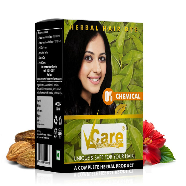 VCare Natural Herbal Hair Dye Powder Hover Image