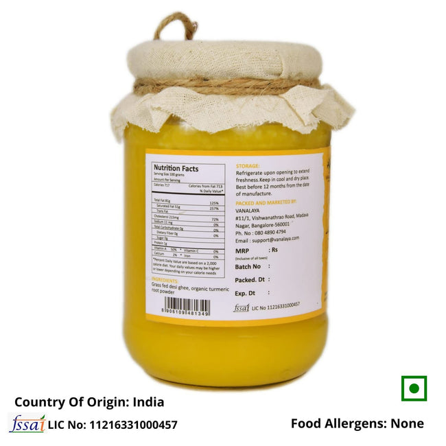 Vanalaya A2 Desi Cow Ghee Prepared By Traditional Bilona Method Main Image