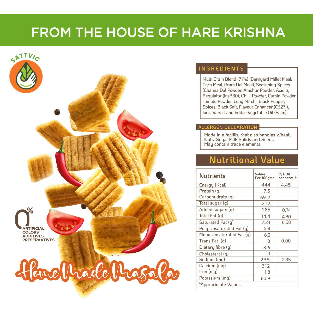 Vasudha Nurtured By Nature Home Made Masala Crispy