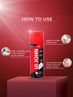 VI-JOHN Original Dermatologically Tested Special Moisturising Formula Shaving Foam with Vitamin E & Tea Tree Oil