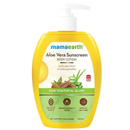 Mamaearth Aloe Vera Sunscreen Body Lotion SPF 30 Hover Image