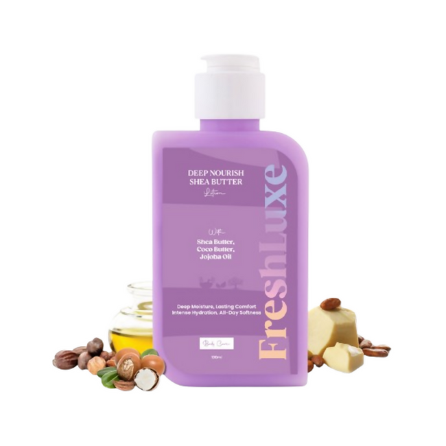 FreshLuxe Shea Butter Lotion with Coco Butter & Jojoba Oil For Deep Moisturization Hover Image