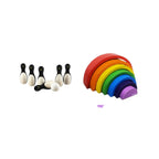 Matoyi Penguin Bowling Pin & Rainbow Stacker Combo