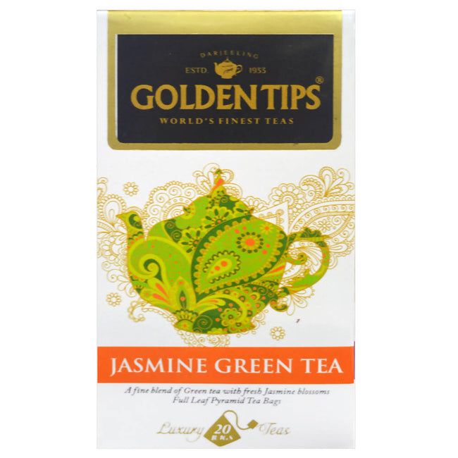 Golden Tips Jasmine Green Tea Pyramid Tea Bags Hover Image