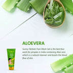 Sunny Herbals Face Wash Gel with Aloevera, Calendula, Neem & Tulsi