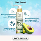 The Natural Wash Avocado Body Moisturising Lotion