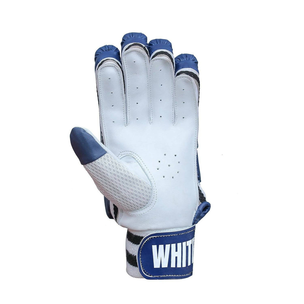 Whitedot Capital Cricket Batting Gloves Mens|Adult|Large Right Hand|Navy Blue