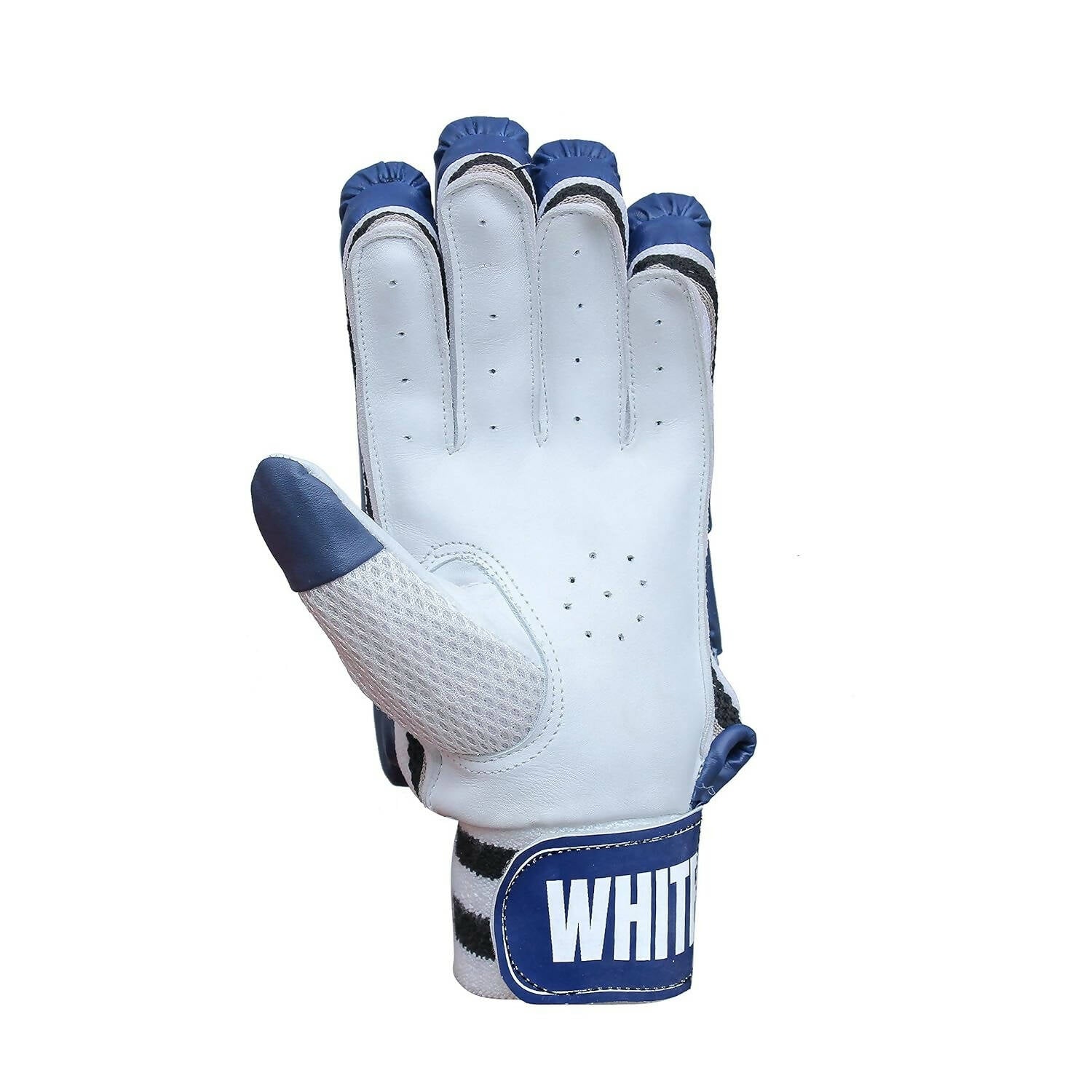 Whitedot Capital Cricket Batting Gloves Mens|Adult|Large Right Hand|Navy Blue