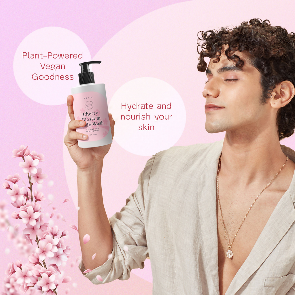 Arata Body Wash Nourishing Calming And Rejuvenating - Cherry Blossom
