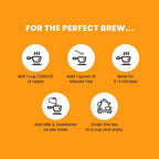 Auric Kadak Moringa Masala Tea - Black Tea from Assam & Darjeeling with Real Spices (Cardamom, Ginger, Black Pepper)