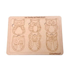 Kraftsman Owl Shapes Puzzle Board | Color Kit Included