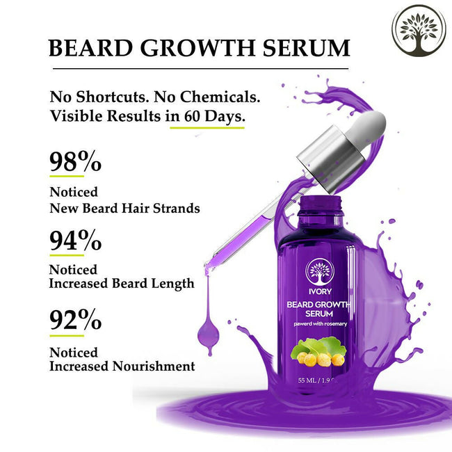 Ivory Natural Beard Growth Serum For Beard Wellness Main Image