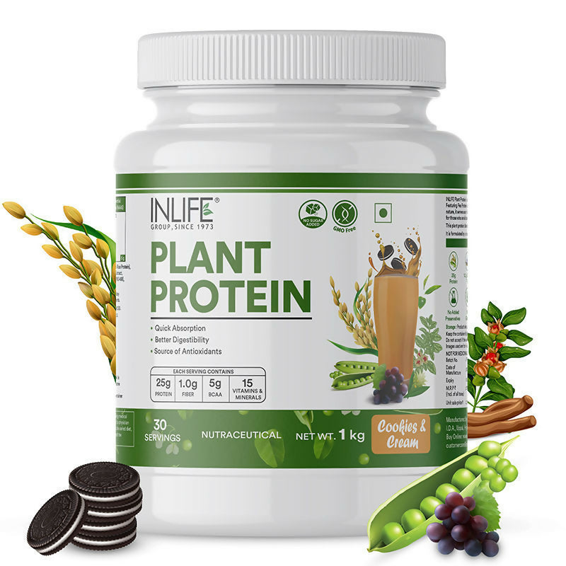 Inlife Plant Protein Powder Cookies & Cream