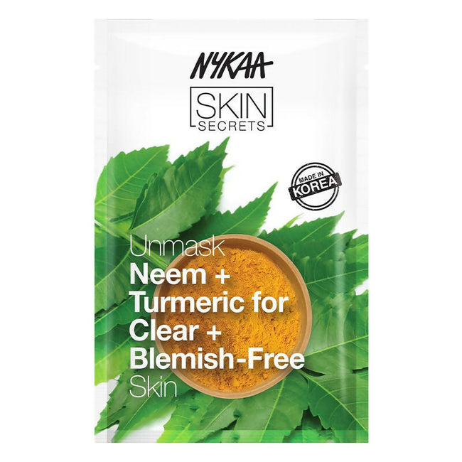 Nykaa Skin Secrets Indian Rituals Neem + Turmeric Sheet Mask For Clear & Blemish - Free Skin Main Image