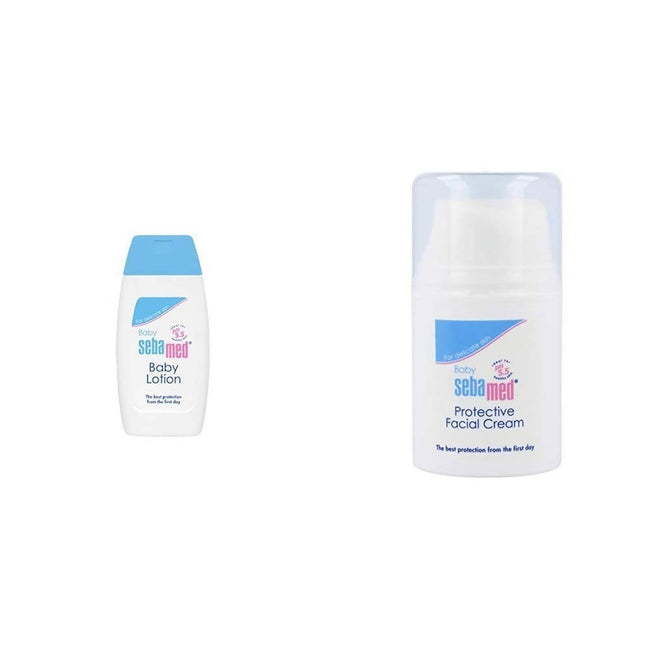 Sebamed Baby Lotion And Protective Facial Cream Combo Hover Image