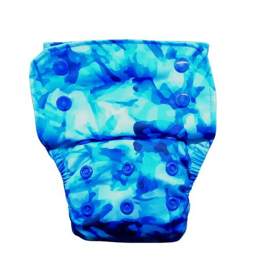 Kindermum Nano Aio Cloth Diaper With 2 Organic Cloth Inserts- Aqua For Kids Main Image